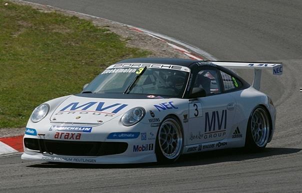 Jeroen Bleekemolen feiert ersten Carrera-Cup-Sieg auf Heimatstrecke. Foto: Auto-Reporter/Porsche